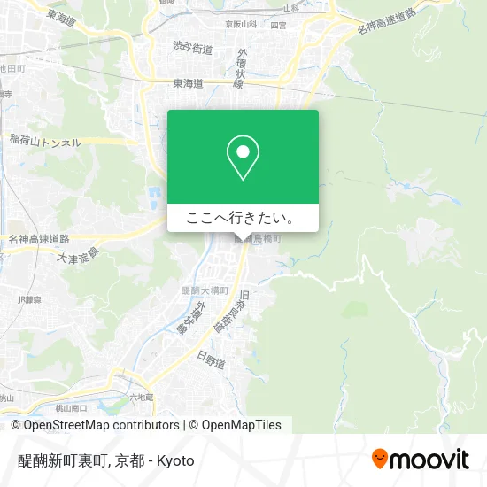 醍醐新町裏町地図