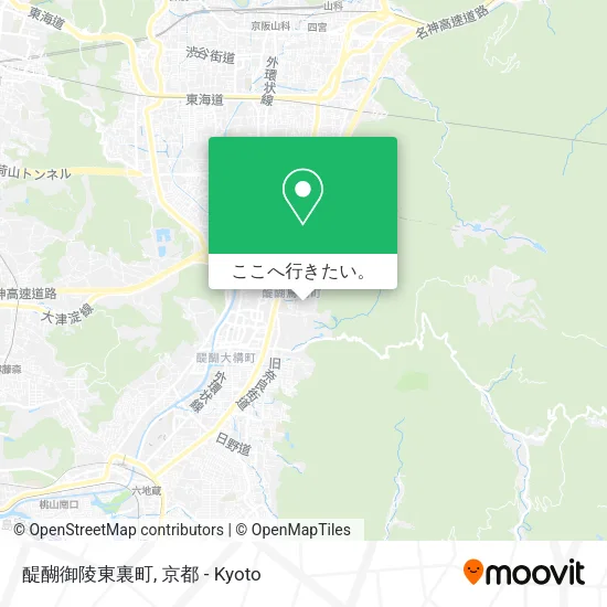 醍醐御陵東裏町地図