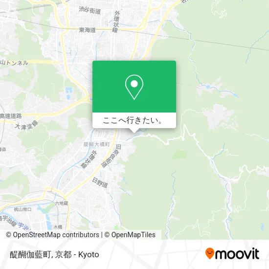 醍醐伽藍町地図
