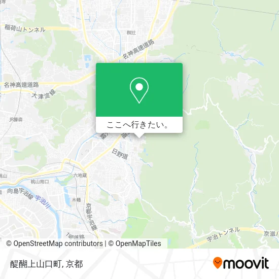 醍醐上山口町地図