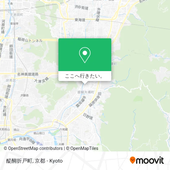 醍醐折戸町地図