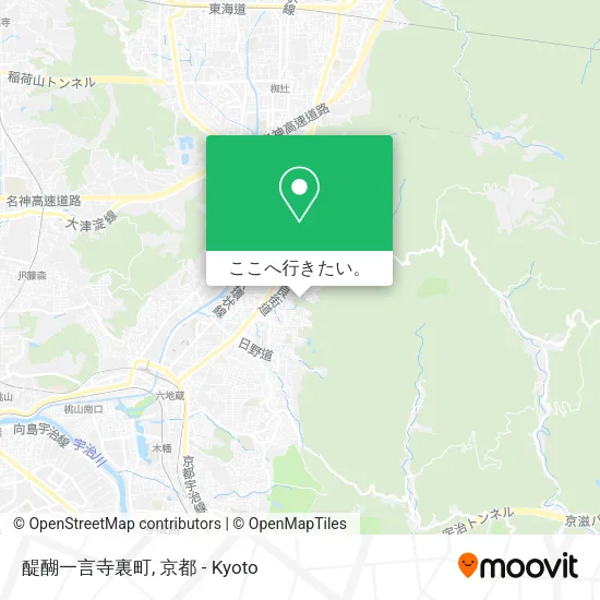 醍醐一言寺裏町地図