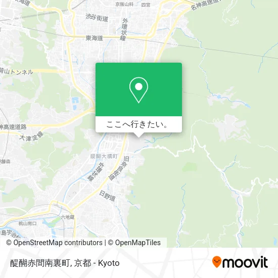 醍醐赤間南裏町地図