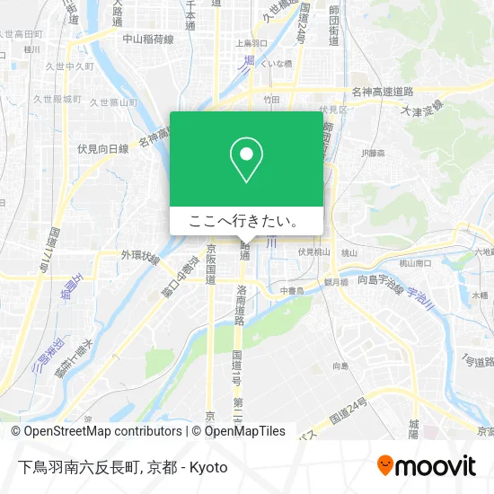 下鳥羽南六反長町地図