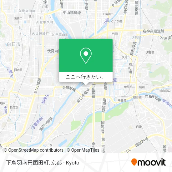 下鳥羽南円面田町地図