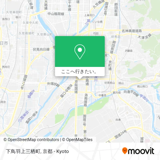 下鳥羽上三栖町地図