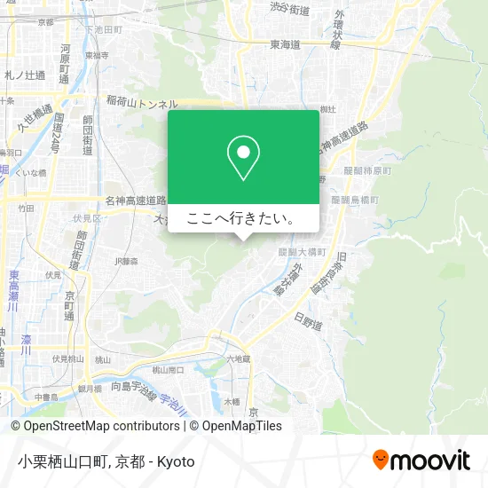小栗栖山口町地図