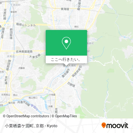 小栗栖森ケ淵町地図