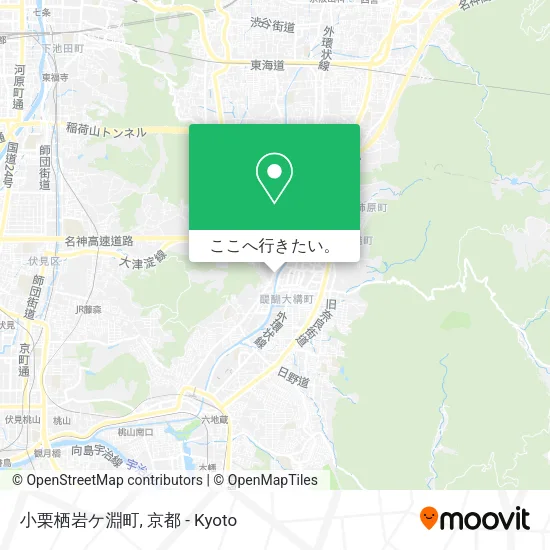 小栗栖岩ケ淵町地図