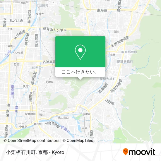 小栗栖石川町地図