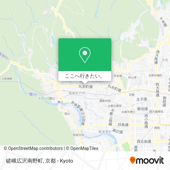 嵯峨広沢南野町地図