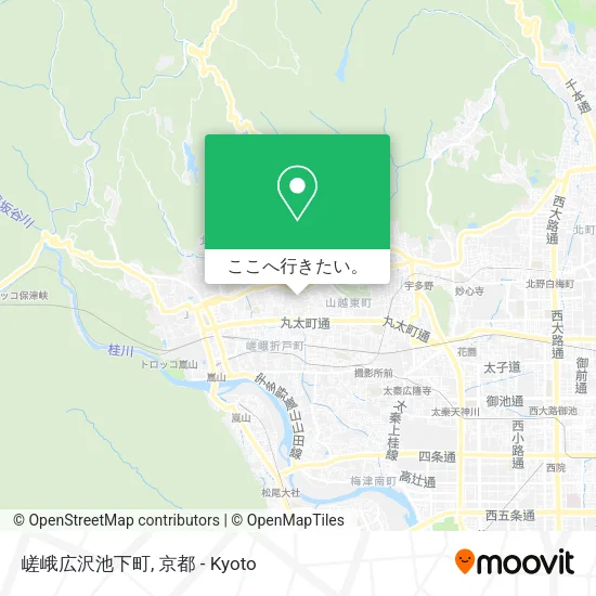 嵯峨広沢池下町地図