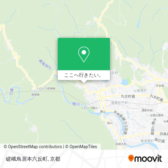 嵯峨鳥居本六反町地図