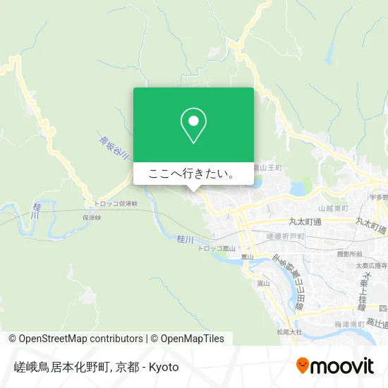 嵯峨鳥居本化野町地図