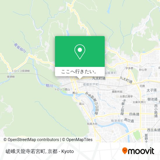 嵯峨天龍寺若宮町地図