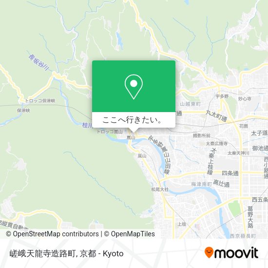 嵯峨天龍寺造路町地図