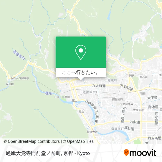 嵯峨大覚寺門前堂ノ前町地図