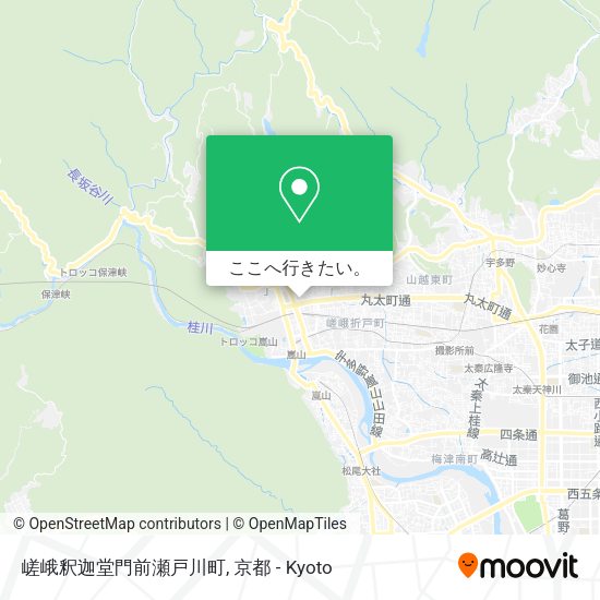 嵯峨釈迦堂門前瀬戸川町地図