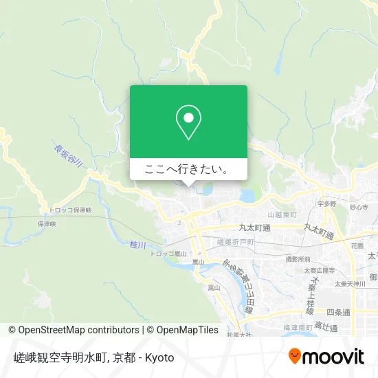 嵯峨観空寺明水町地図