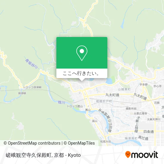 嵯峨観空寺久保殿町地図