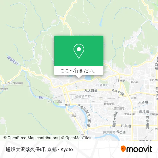 嵯峨大沢落久保町地図