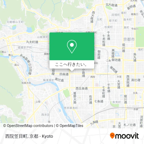 西院笠目町地図