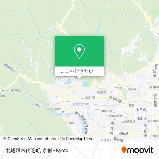 北嵯峨六代芝町地図