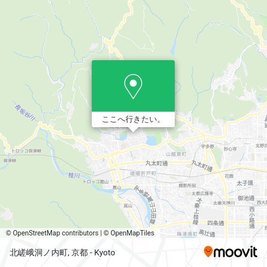 北嵯峨洞ノ内町地図