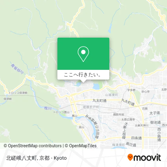 北嵯峨八丈町地図