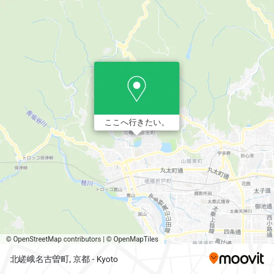 北嵯峨名古曽町地図