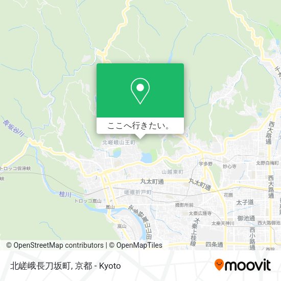北嵯峨長刀坂町地図