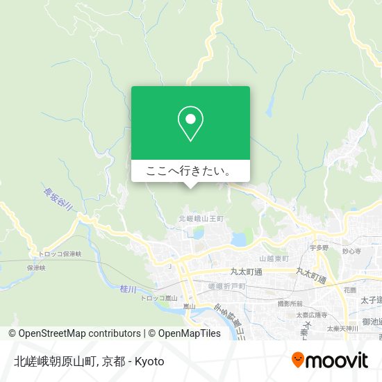 北嵯峨朝原山町地図