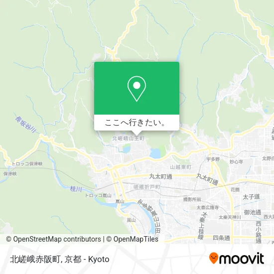北嵯峨赤阪町地図