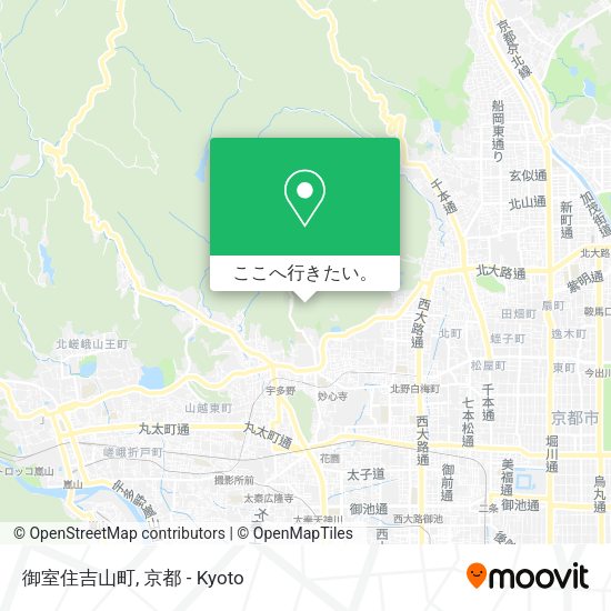 御室住吉山町地図