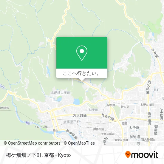 梅ケ畑畑ノ下町地図
