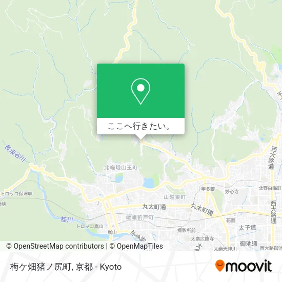 梅ケ畑猪ノ尻町地図