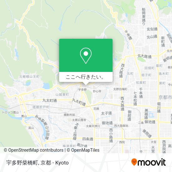 宇多野柴橋町地図