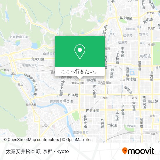 太秦安井松本町地図