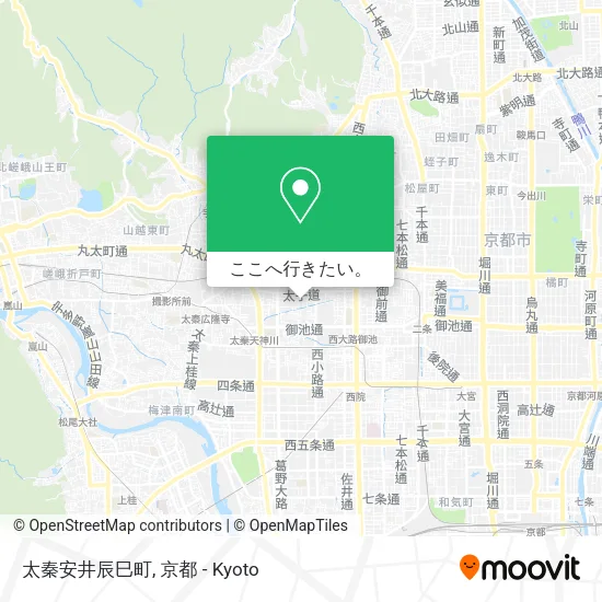 太秦安井辰巳町地図