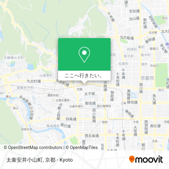 太秦安井小山町地図
