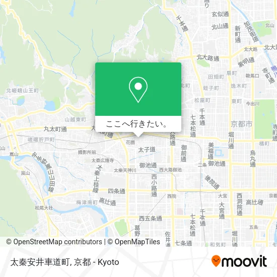 太秦安井車道町地図