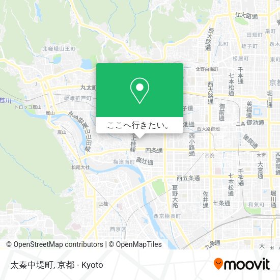 太秦中堤町地図