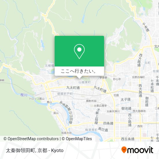 太秦御領田町地図