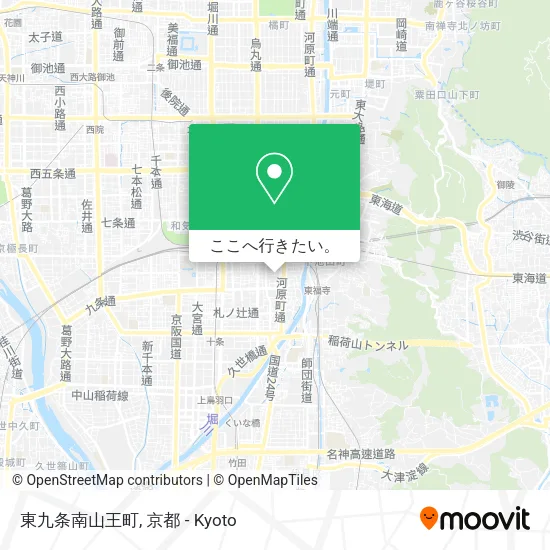東九条南山王町地図