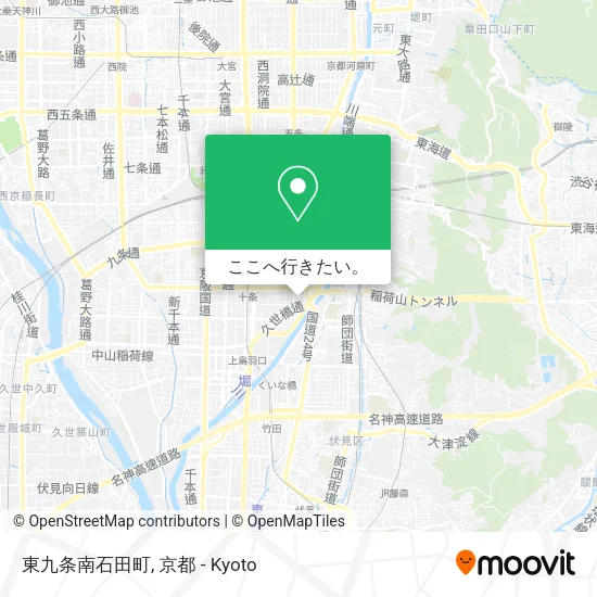 東九条南石田町地図