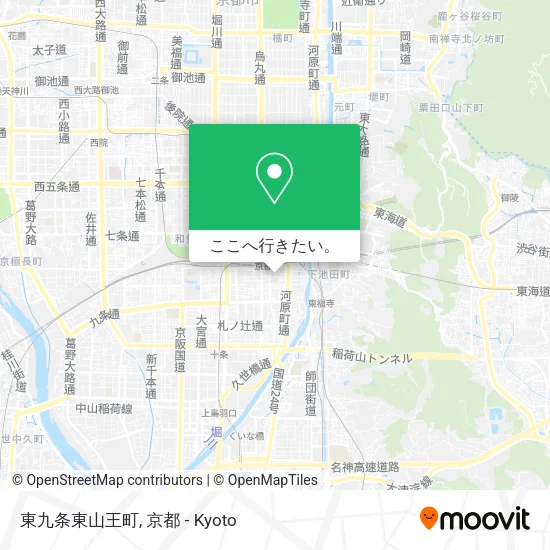 東九条東山王町地図