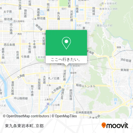 東九条東岩本町地図