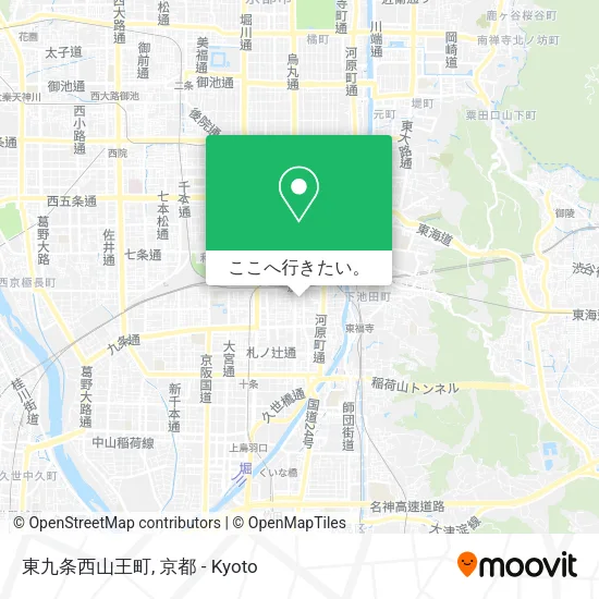 東九条西山王町地図