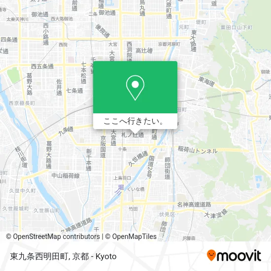東九条西明田町地図