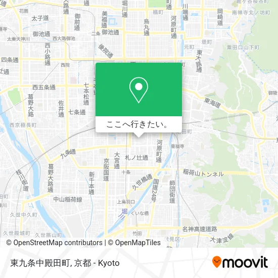 東九条中殿田町地図